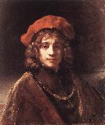 REMBRANDT Harmenszoon van Rijn The Artist's Son Titus du Spain oil painting reproduction